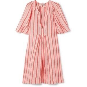 Three Graces London Prudence Striped Linen-Blend Mini Dress
